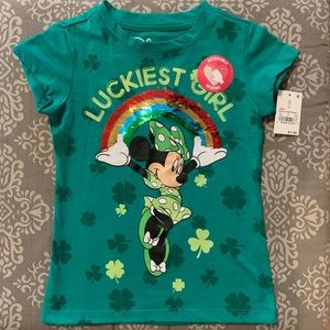Disney Girls Fuli Lion King Guard Fearless /& Brave Short Sleeve T-Shirt Green